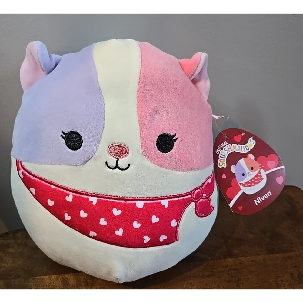 Squishmallows Niven Hamster 8" Plush Toy Stuffed Animal Kellytoy Pink NEW